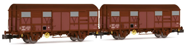 Arnold HN6570 - 2-unit pack 2-axle covered wagons type Kv