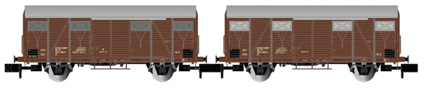 Arnold HN6574 - 2-unit pack Gs wagons, brown livery