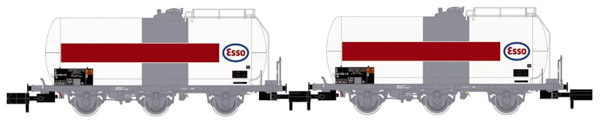 Arnold HN6610 - 2-unit pack of 3-axle tank wagons, ESSO