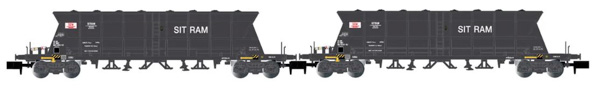 Arnold HN6616 - 2-unit pack 4-axle coal hopper wagons Faoos