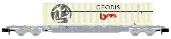 Arnold HN6649 -  4-axle 60 container wagon Sgss, grey