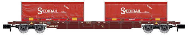 Arnold HN6654 - 4-axle container wagon Sgnss, brown livery