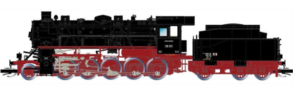 Arnold HN9049S - German Heavy steam locomotive BR 58 311 with tender 3T20 of the DR (Sound)