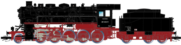 Arnold HN9050S - German Heavy Steam locomotive BR 58 1424-9 of the DR (Sound)