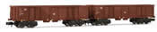 Set x 2 open wagons type Eaos, weathered DB 