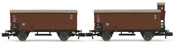 Set x 2 closed wagons G02  one with and one without brakeman’s cab DR