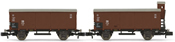 Set x 2 closed wagons G10  one with and one without brakeman’s cab DB