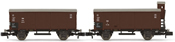 Set x 2 closed wagons G10  one with and one without brakeman’s cab OBB