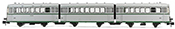 3-unit diesel railcar 591.300, silver livery without UIC markings (DCC Sound)
