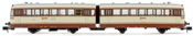 2-unit diesel railcar 591.500, cream-brown Estrella livery