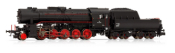 Austrian Steam locomotive class 42 of the OBB in black livery (Sound)
