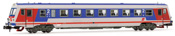 Class 5047 diesel railcar, grey/red/blue livery