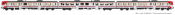 Spanish 3-part diesel railcar set series 592 Cercanías Operadora of the RENFE (Sound)