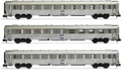 3-unit pack DEV Inox coaches, A9, A5 bar coach + B10