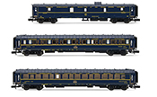 Arnold HN4401 3-unit pack "Train Bleu" Passenger Car Set