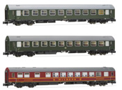 3-unit pack OSShD type B coaches, green livery