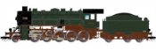 German Heavy Steam locomotive XIII H 1196 of the K.Sächs.Sts.E.B