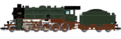 German Heavy Steam locomotive XIII H 1196 of the K.Sächs.Sts.E.B (Sound)