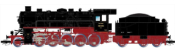 German Heavy steam locomotive BR 58 1578 with tender 3T20 of the DRG (Sound)