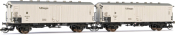 2-unit pack of 2-axle ferryboat refrigerated wagons type Tnbs Seefische