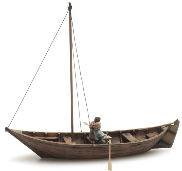 Artitec 10.334 - Rowing boat with 2 figures 15th century