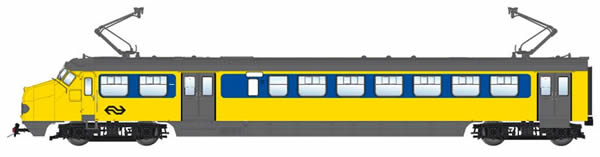 Artitec 21.405.01 - Dutch Electric Railcar HK4 790 IC, single arm pantograph, AC, LokPilot