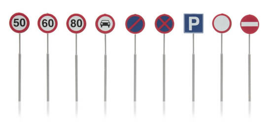 Artitec 316.046 - Dutch traffic signs, 9 pcs