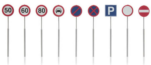 Artitec 387.262 - Dutch traffic road signs 9 pcs