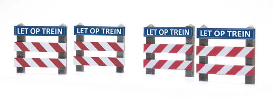 Artitec 387.362 - NL Dutch warning sign railroad crossing “LET OP”