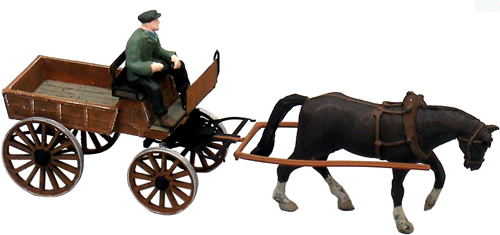 Artitec 387.57 - German Market Cart w Horse and Driver    
