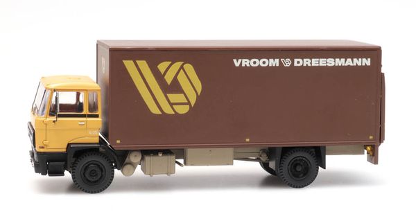 Artitec 487.052.04 - DAF tilt-cab B, box van Vroom & Dreesmann, brown