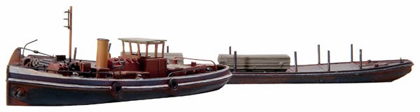 Artitec 58.101 - Canal steamer towing craft and towed barge