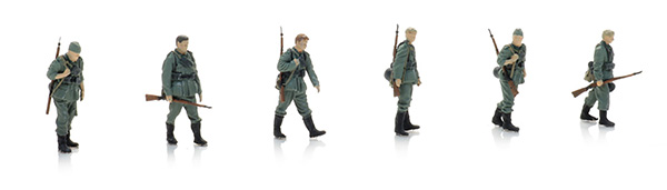 Artitec 5870060 - German WWII Infantry marching at ease (6x)