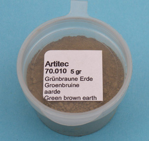 Artitec 70.010 - Mineral Paint Green-brown Earth-tone (weathering powder)