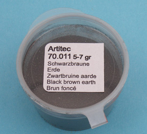 Artitec 70.011 - Mineral Paint Black-brown Earth-tone (weathering powder)