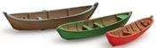 Old fashion Rowboats (3 pieces) 