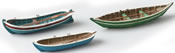 Old fashion Rowboats (3 pieces)   