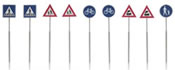 Dutch traffic signs (9 pcs)