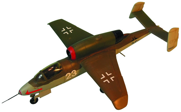 Artmaster 80141 - Henckel 162 SALAMANDER jet fighter