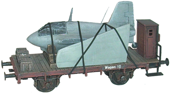 Artmaster 80433 - Dornier Komet loaded on a flatcar