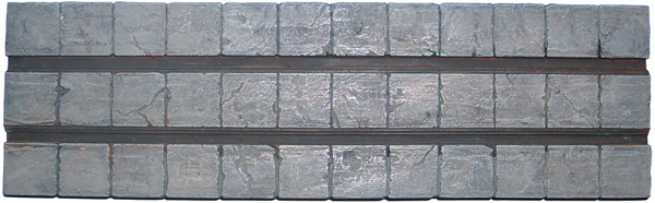 Artmaster 80484 - Section of concrete street with in-laid rails