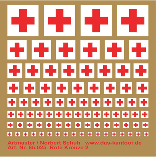 Artmaster 85025 - Red Crosses (rectangular)