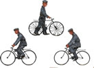 Watch personnel with bicycles