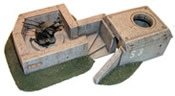 Anti-aircraft gun position w/ protective bunker (w/o anti-aircraft gun)