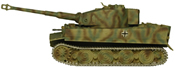 TIGER I E tank with anti-magnetic-mine coating
