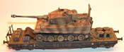 TIGER I tank loaded as rr-transport (complete model)
