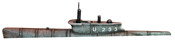 SEEHUND submarine ((portion above the waterline)
