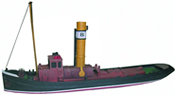 Steam tugboat