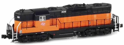AZL 62009-1 - Diesel Locomotive Standard Milwaukee GP9 302 Orange/Black