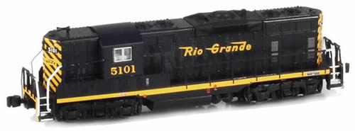AZL 62011-1 - Diesel Locomotive GP7 5101 D&RGW - Black/Orange